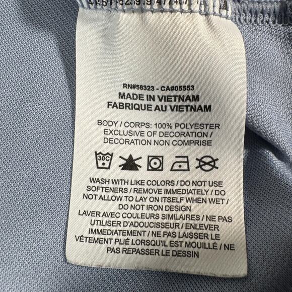 Nike Tiger Woods Polo Mens Medium Blue Dri-FIT Blade Collar Golf CT3799-460 - Picture 9 of 11